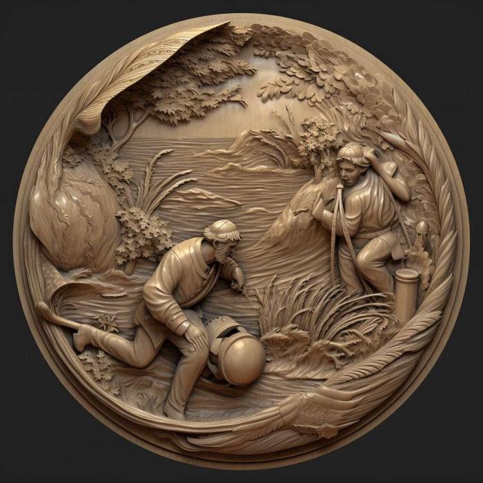 نموذج ثلاثي الأبعاد لآلة CNC 3D Art 